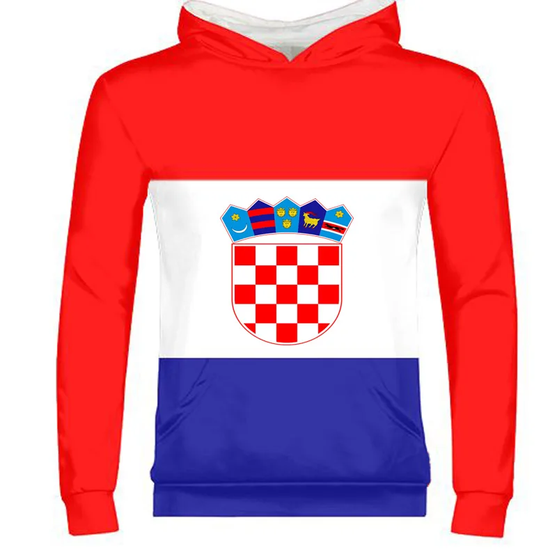 

CROATIA male free custom name number hrv zipper sweatshirt nation flag croatian country hrvatska republic print photo clothing