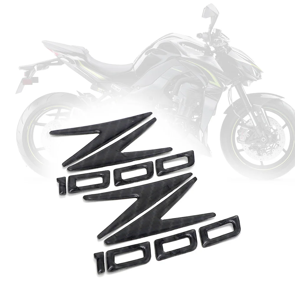 

Motorcycle Sticker For KAWASAKI Z1000 Z 1000 Tank Fuel Helmet Fairing Panel Carbon Fiber Battery Cover Emblem Decal Side Z1000