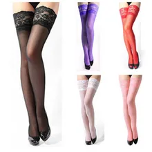 Stockings Socks Pantyhose Hosiery Exotic Apparel Sheer-Lace Sexy Thigh Stay-Up High-Hold-Ups