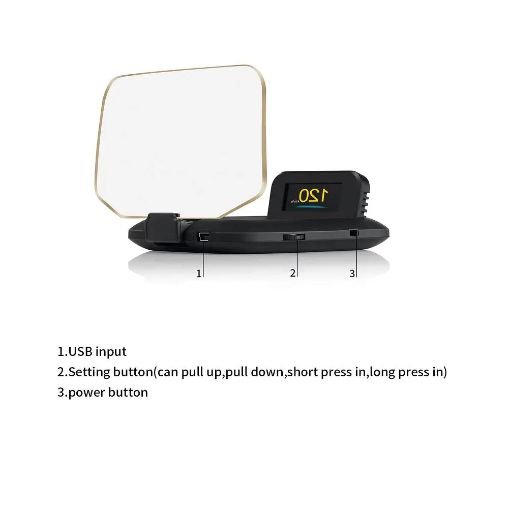 Универсальный автомобильный HUD Дисплей OBD2+ gps двойной режим головной дисплей C1 HD Цвет ЖК-дисплей Дисплей Наборы 11 V-18 V DC