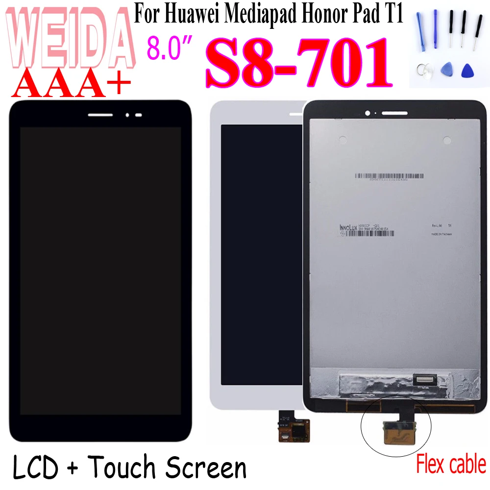 WEIDA/ЖК-дисплей 8 &quotдля Huawei Mediapad Honor Pad T1 0 LTE S8-701 ЖК-дисплей с сенсорным экраном в