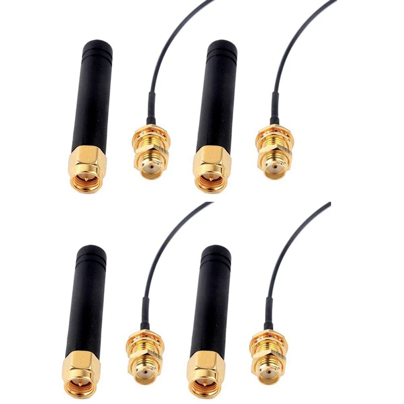 ABKT-4Pcs для антенны Lora 868-915 МГц, U. Fl Ipex к Sma разъем Пигтейл/провод для антенны 3Dbi для Wifi Esp32 Lora Модуль и интернет