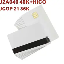 J2A040 40K Hi CO Magstripe Java базовая карта совместима с JCOP21 36K java смарт-карта с cr80 hico