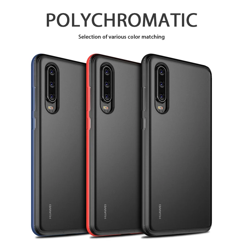 new phone case transparent frosted comfortable NO-Fingerprints back cover UNBreak full protective for HUAWEI P30 | Мобильные