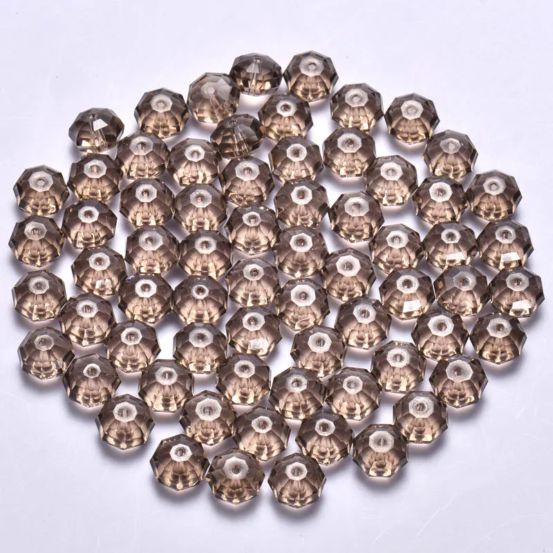 Бусины разделители круглые из хрустального стекла 18 цветов 100 шт.|spacer beads|for diybeads