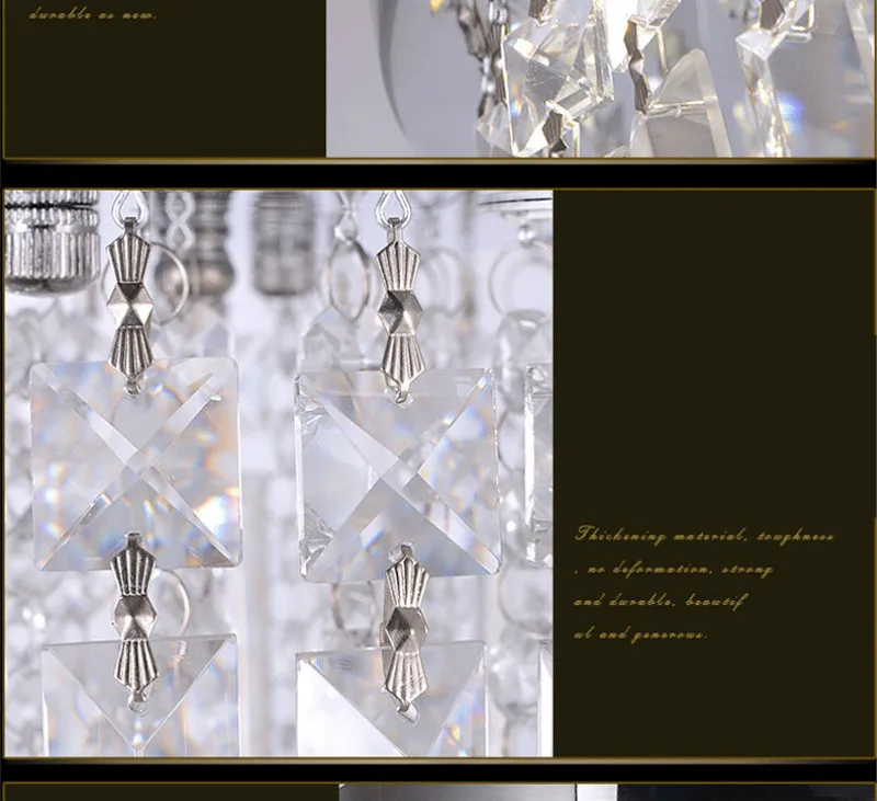 Italian Light Luxury Round Clear Crystal Ceiling Lamp for Corridor Lighting Bedroom Decoration