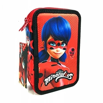 

linea scuola - ASTUCCIO miraculous 3 ZIP LADY BUG PREMIUM