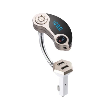 

Handsfree For Bluetooth For Car Kit USB Charger FM Transmitter MP3 Player Dual USB Charger Power Adapter