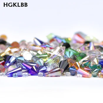 

Waterdrop teardrop Austrian Crystal Beads 5.5*11mm 50pcs Transparent glass charms Loose beads for jewelry making bracelet DIY