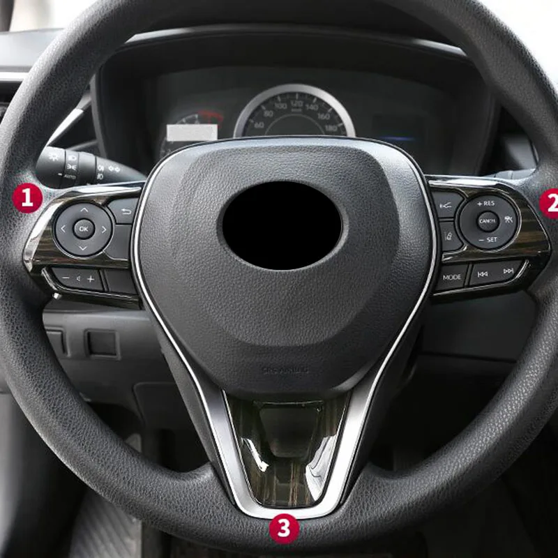 Для Toyota Corolla- черное дерево зерна интерьер воздуха на выходе украшения крышка отделка