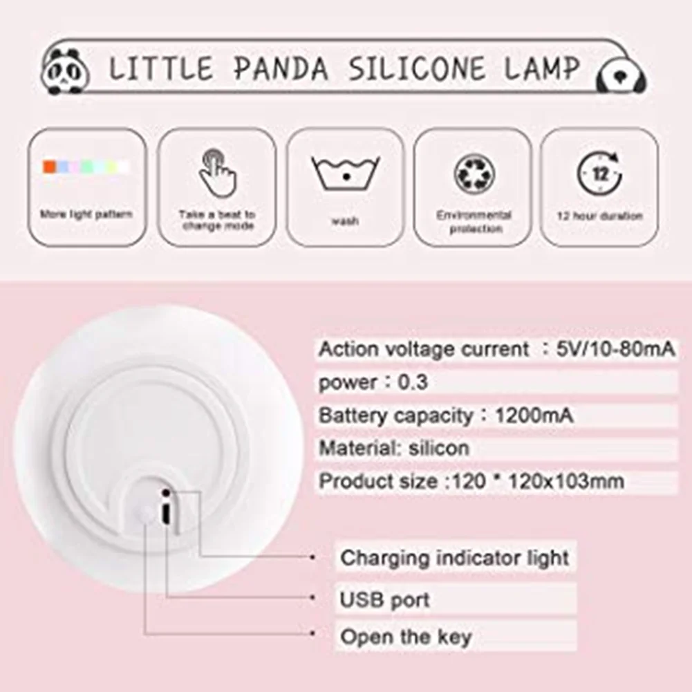 Usb зарядка силиконовые светодиодные Детские прикроватные милые обесцвечивание детская комната кран