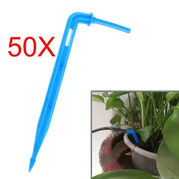 

50pcs/Lot Water Saving Curved Bend Arrow Drip Head Emitter Plants Irrigation Micro Dripper Irrigation System Connectors Garden
