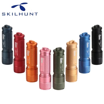 SKILHUNT E3A 100 루멘 AAA 키 체인 LED 손전등 미니 LED 키 라이트 Poket 토치 야외 일일 캠핑 하이킹 승마 낚시