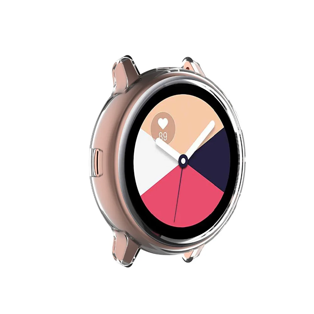 Силиконовый противоударный защитный чехол для samsung Galaxy Watch Active 2 40 мм Active2 Мягкий ТПУ защитный чехол