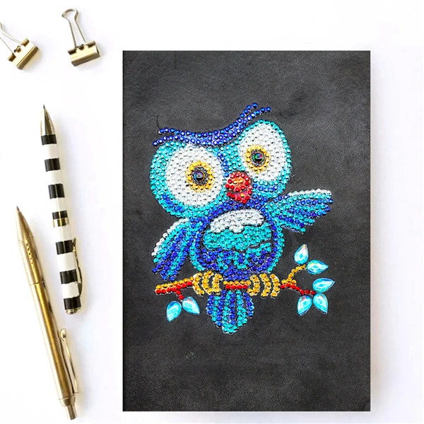 Huacan Diamond Painting Notebook Special Shaped Flower Diamond Mosaic Diary Book Diamond Embroidery Cross Stitch A5 Notebook - Цвет: NB11