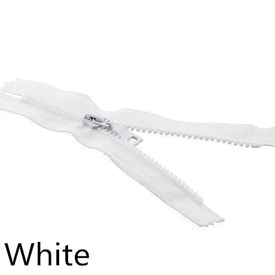 white Meetee 5 шт. 15/20/25 см 5# разъемная застежка-молния застежки-молнии смолаы близкий конец Автоматическая блокировка декоративной молнией DIY сумки кошелек карман швейной по индивидуальному заказу аксессуар - Цвет: white