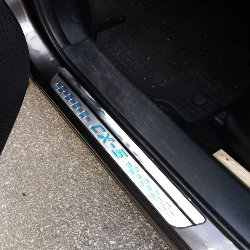

Car Styling for Mazda CX-5 Accessories 2017 2019 CX 5 CX5 Door Sill Sills Pedal Cover Scuff Plate Guard Protectors Car Sticker