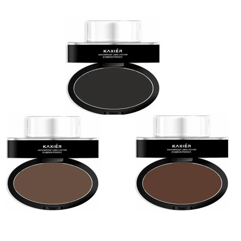 

Eyes Beauty Eyebrow Enhancers Stamp Eyebrow Powder Waterproof Grey Brown Eye Brow Powder with Eyebrow Brush Tools