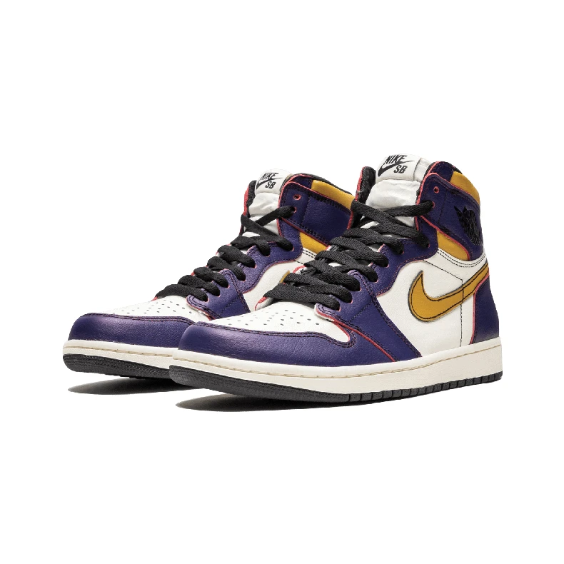 Sb Air Jordan Ретро 1 OG Defiant фиолетовый Lakers CD6578 507 AJ1 Размер: 8-14