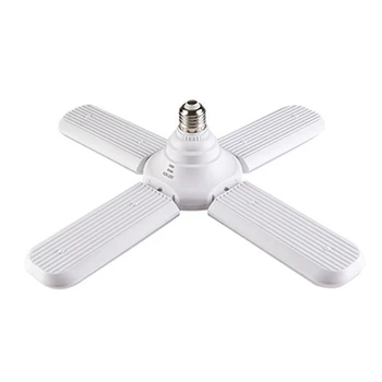 

LED Garage Light Bulb Deformable Ceiling Fixture Lights Shop Workshop Lamp E27 45W 6500K