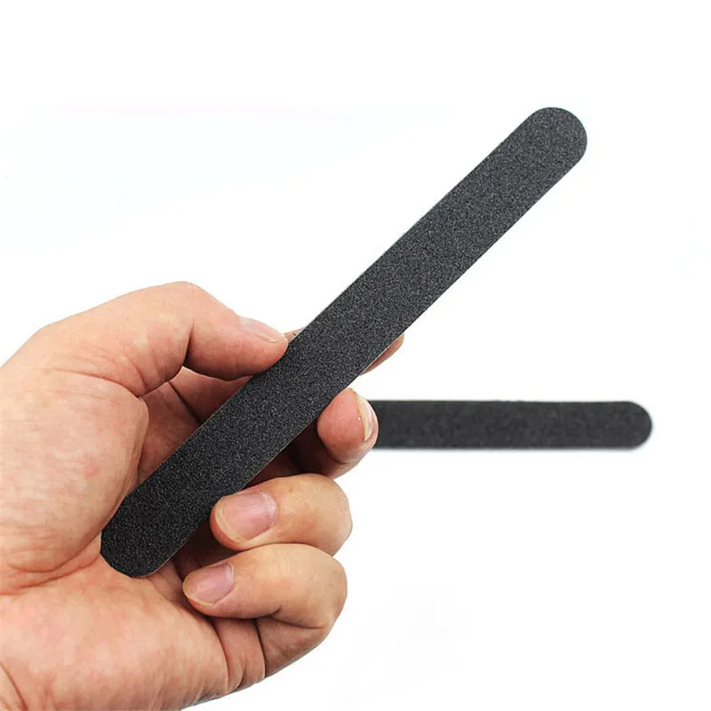 

Double-sided Replacement Sand Paper Nail File With Metal Handle Nail Polish Sanding Buffer Strips Nail Polishing Manicure