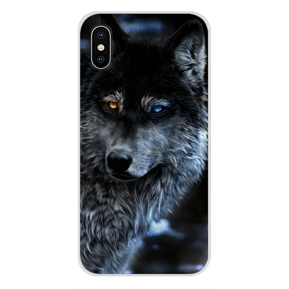 Прозрачный мягкий чехол для samsung Galaxy S3 S4 S5 Mini S6 S7 Edge S8 S9 S10 Lite Plus Note 4 5 8 9 Cool Animal Black Wolf - Цвет: images 11