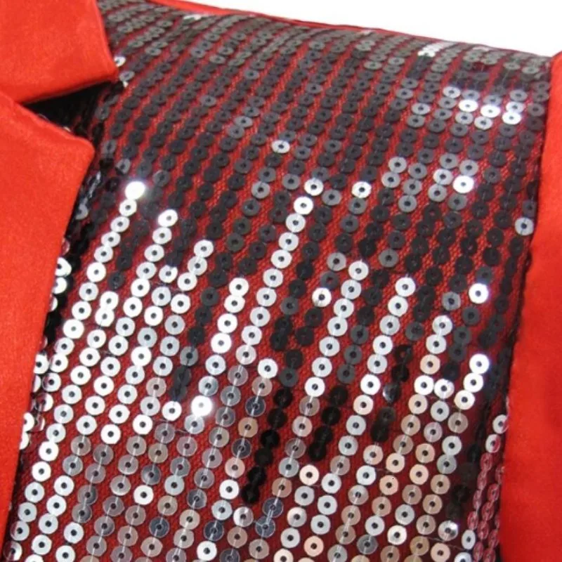 Топ Мода Высокое качество Мужской приталенный Блейзер с блестками смокинг шикарный костюм Psy куртка пальто MC одежда Верхняя одежда Размер