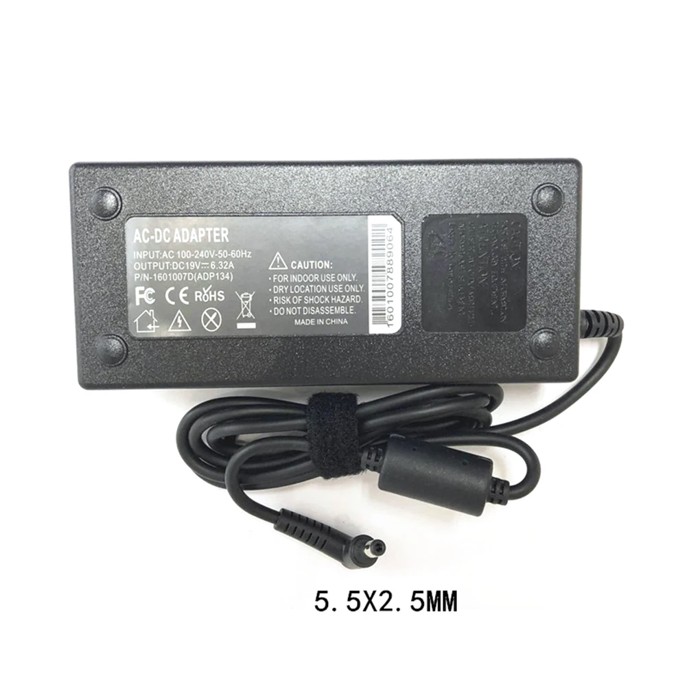 Замена для ASUS A550J FX50 ZX50JX 19V 6.32A 120W 5,5x2,5 мм Мощность зарядное устройство адаптер для питания ноутбука