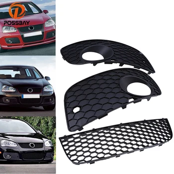 

POSSBAY Car Fog Lamp Grille Coche Lower Bumper Fog Light Cover for VW Golf MK5 GTI 2004 2005 2006 2007 2008 2009 Exterior Parts