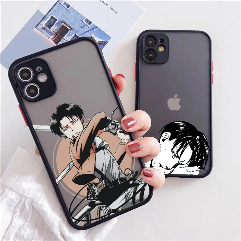 Anime Japanese Allen Attack On Titan Phone Case For Iphone 12 13Mini 11 Pro XS MAX 8 7 6 Plus X SE2020 XR Hard Fundas Coque Case