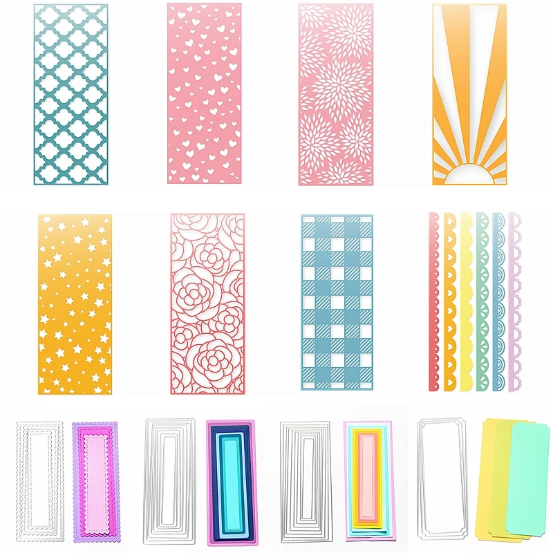 

Sun Flower Lattice Lace Hollowed Square Layered Metal Cutting Dies Scrapbook Craft New Stencils Die Cut Decorate Cards Handmade