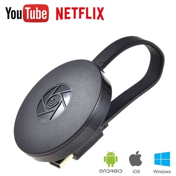 

WiFi 4K1080P Mobile Screen Cast Mirroring Adapter Dongle for Netflix Youtube 2019 Newest HDMI Wireless Display Receiver2.4 /5G