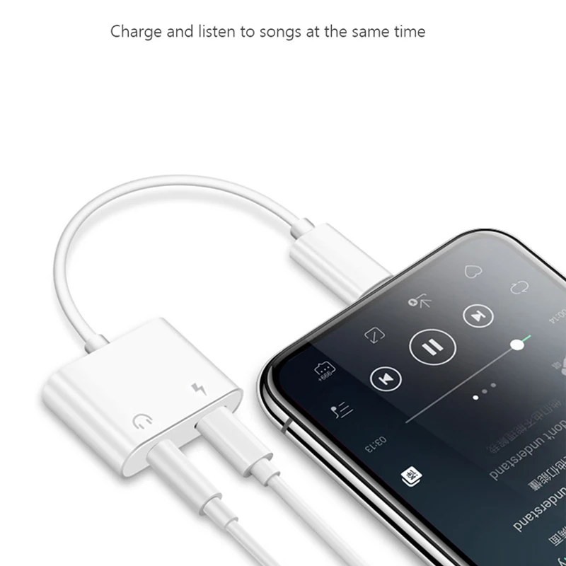 3,5 мм Aux аудио адаптер для iPhone 7 8 Plus X XR XS MAX Зарядка Зарядное устройство 3,5 мм разъем для наушников Наушники Adpater