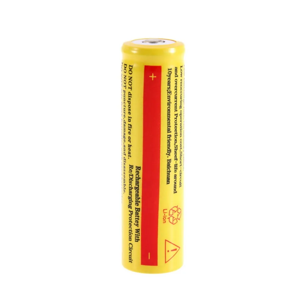 1pcs 18650 Li-ion Capacity 3.7V Rechargeable Battery for LED Torch Flashlights New Torch Batteries 2000mah