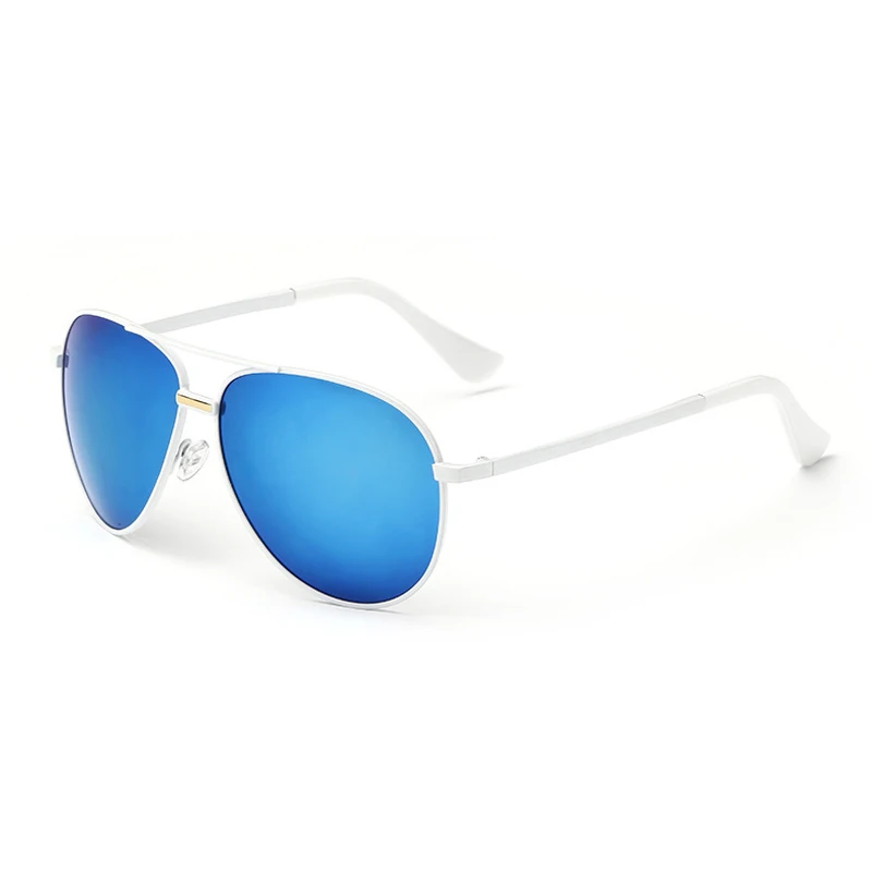 C6 White.Blue HBK пилот смешанные цвета поляризационные солнцезащитные очки для вождения поляризационные Пилот солнцезащитные очки Oculos De Sol UV400 подарок PM0093 - Цвет линз: C6 White.Blue