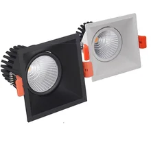 

Lâmpada de led regulável para teto, 85v-260v, 12w, 15w, 20w, lâmpada única, plano interno, engenharia, hotel