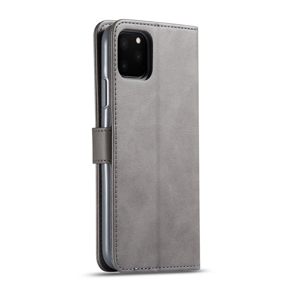 Wallet Case Leather Magnet Flip Cover Case With Card Slot Stand Leather phone Case For iPhone 11 Pro Anti-scratch Phone Case