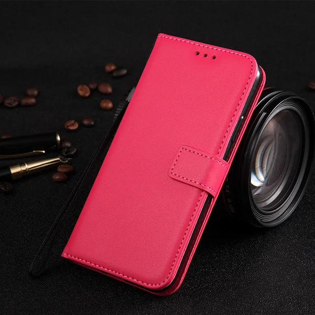 Red Кожаный чехол-портмоне с откидной крышкой чехол для samsung Galaxy J4 J6 плюс J8 J2 Pro J3 J5 J7 Core Prime Чехлы покрытие телефон Сумки - Цвет: Red