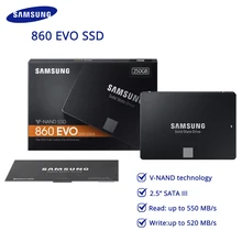 samsung SSD 860 EVO внутренний 250 ГБ 500 1 ТБ 2 ТБ Государственный жесткий диск HDD жесткий диск SATA3 2,5 дюймов ноутбука, настольного компьютера, ПК, TLC