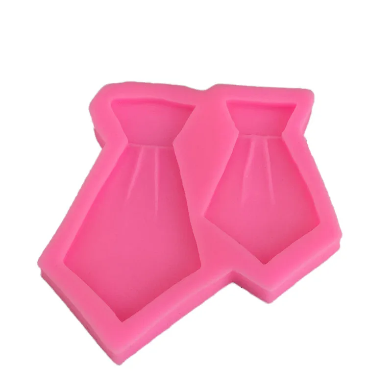 

Suit tie tie tie silicone mold chocolate turn sugar DIY drop mold decoration baking mold