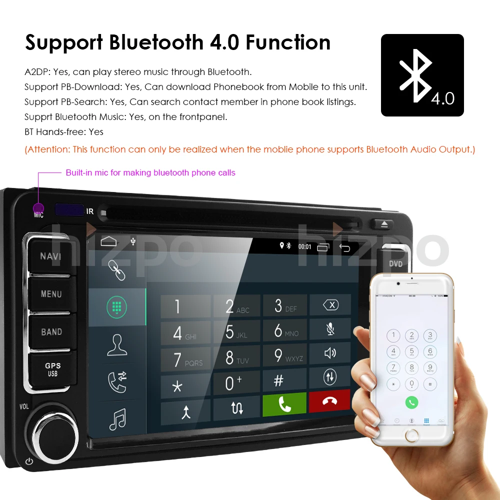 Sale 6.2"800*480 QuadCore Android 9.0 Car DVD Player for Toyota Prado 120 Land Cruiser 2004-2009 Car Radio Stereo Bluetooth DVR 2GRAM 10
