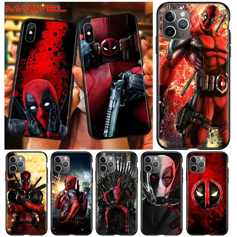 Фильма Дэдпул Рубашки с героями Marvel для Apple iPhone 12 Pro Max Мини 11 XS X XR 6S 6 7 8 плюс 5S SE2020