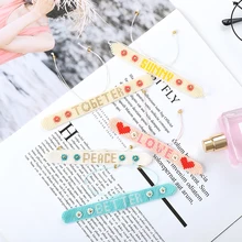 G. YCX богемные вместе Любовь Сердце MIYUKI браслеты для женщин Moda письмо Bileklik ювелирные изделия ручной работы Тканые регулируемые браслеты