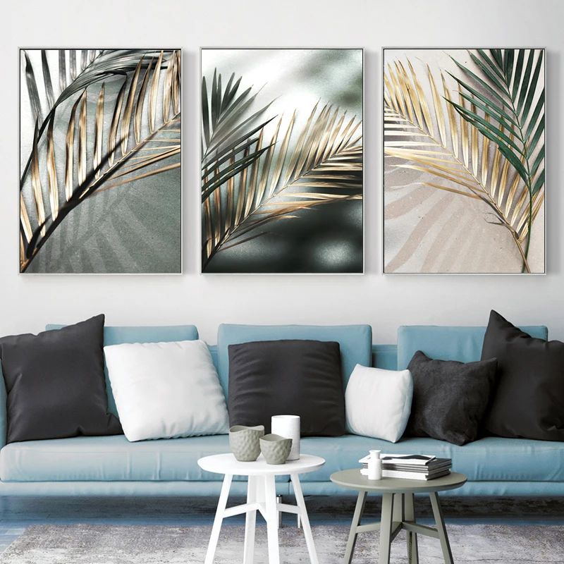 Golden-Palm-Leaf-Plant-Canvas-Painting-Botanical-Nordic-Wall-Art-Poster-Print-Scandinavian-Decoration-Picture-Artwork (1)