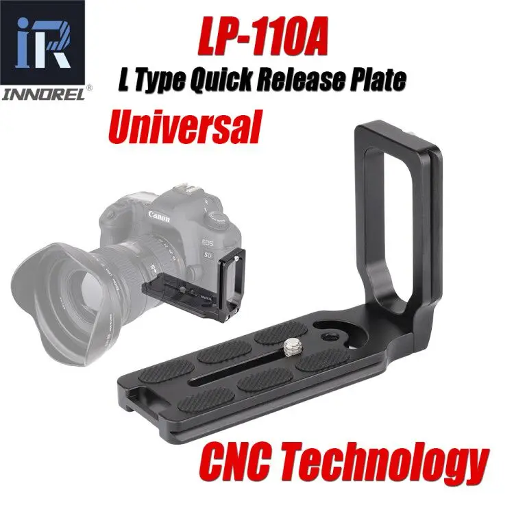 

INNOREL LP-110A Professional L-Type Quick Release Plate Fast Charging Vertical Holder Handle Specially for Arca-Swiss Standard