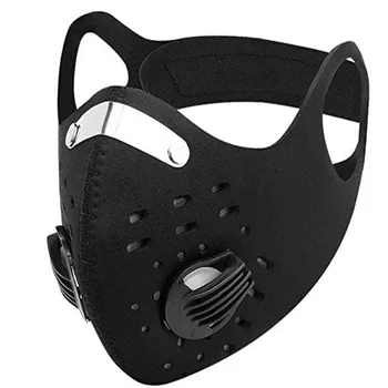 

Pm2.5 Outdoor Riding Gas Protection Activated Carbon Double Valves Filter Dust Mask Anti-Dust Anti-fog Windproof Face Mask