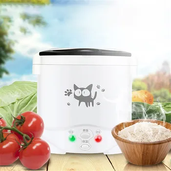

SEAAN 1L Rice Cooker Used In House 220v or Car 12v To 24v Enough for Two Persons with English Instructions Kitchen Tools
