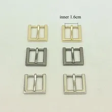 

5pcs 16mm Square Metal Pin Roller Buckle Bags Shoes Belt Slider Buckles DIY Leather Craft Adjust Clasp Hardware Accessories