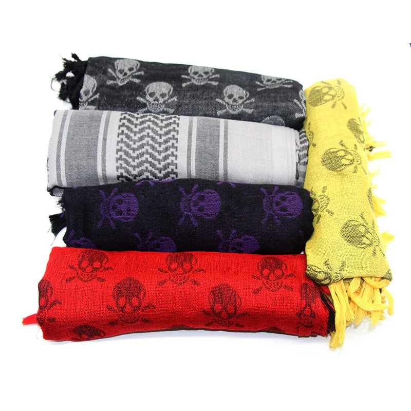 Outdoor Arab Keffiyeh Shemagh Scarf Hiking Military Tactical Hunting Camping Scarves with Tassel Desert Scarf Army Headshawl