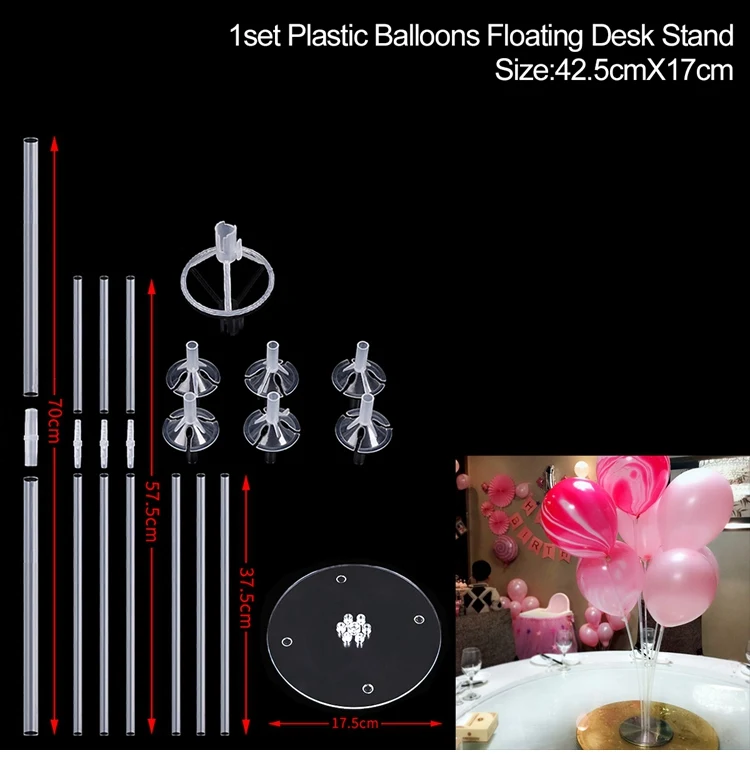 Ballons table stand QIFU Шар С Днем Рождения Розовое Золото шар День Рождения Декор дети взрослый номер Гелиевый шар Свадебные Воздушные шары вечерние принадлежности - Цвет: Ballons table stand